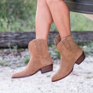 Tecovas Lucy Suede Western Booties
